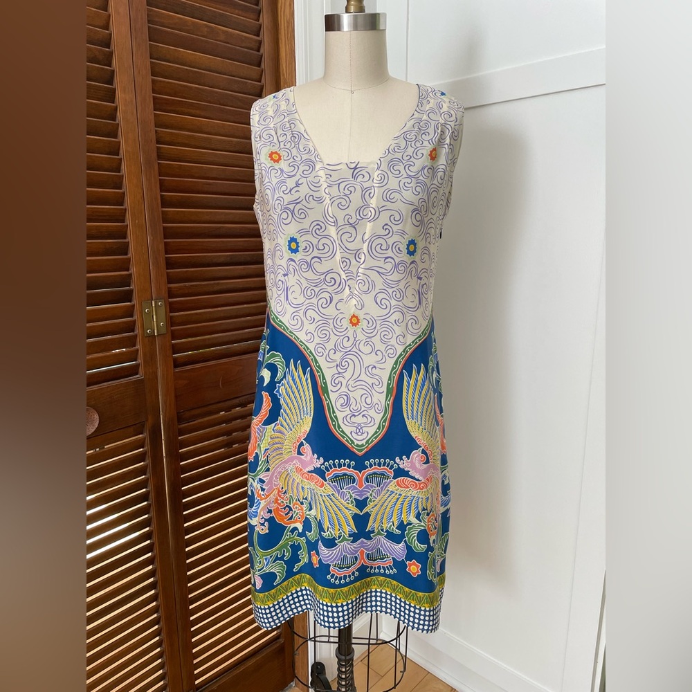 Anna Sui for Anthropologie Silk Shift Dress